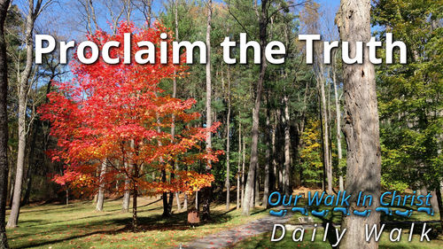 Proclaim the Truth | Daily Walk 31
