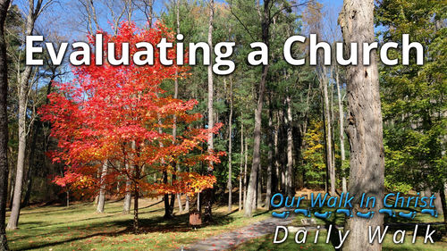 Evaluating a Church | Daily Walk 51