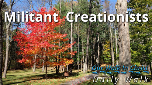 Militant Creationists | Daily Walk 52